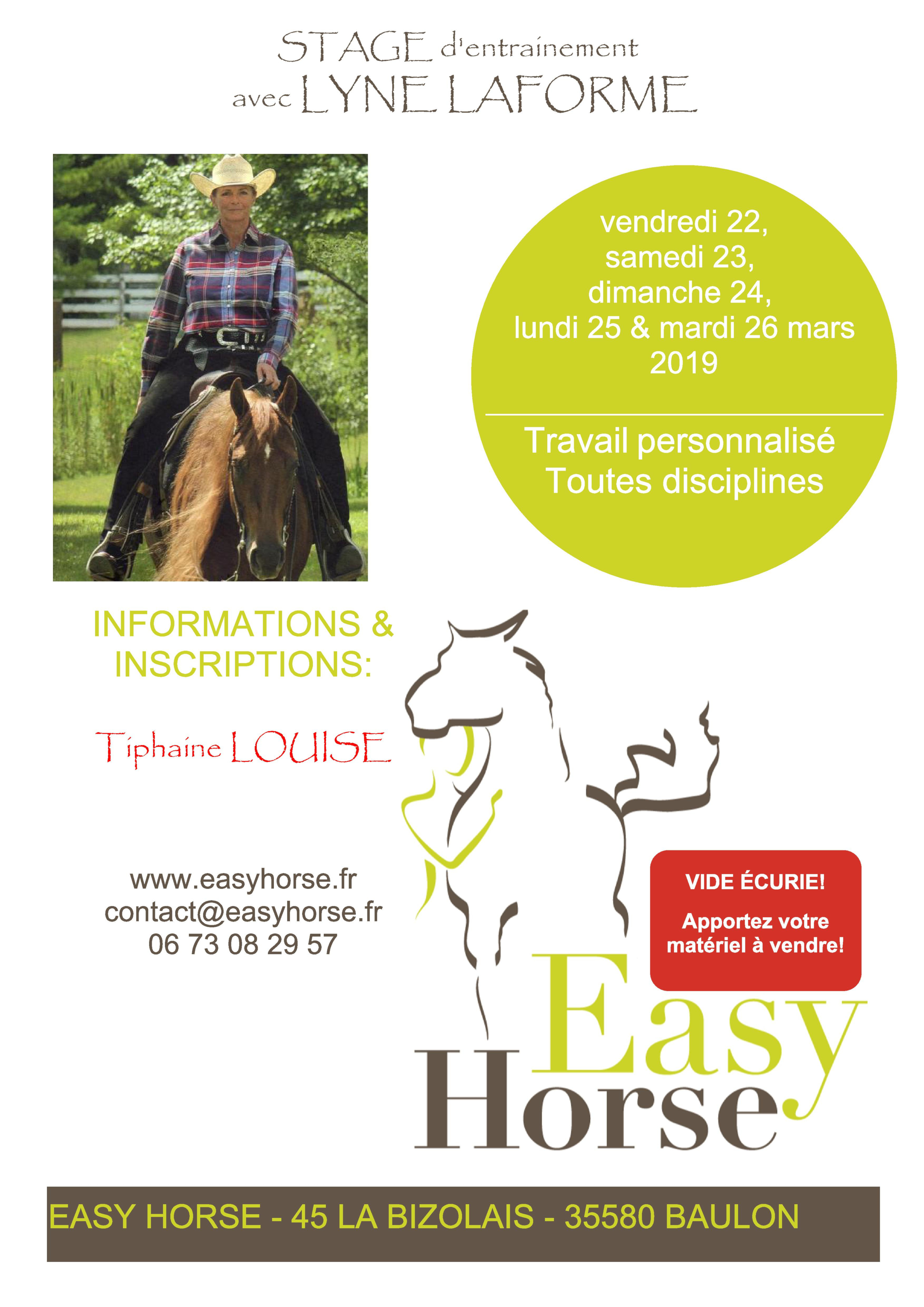 Stage Lyne Laforme 2018, Easy horse